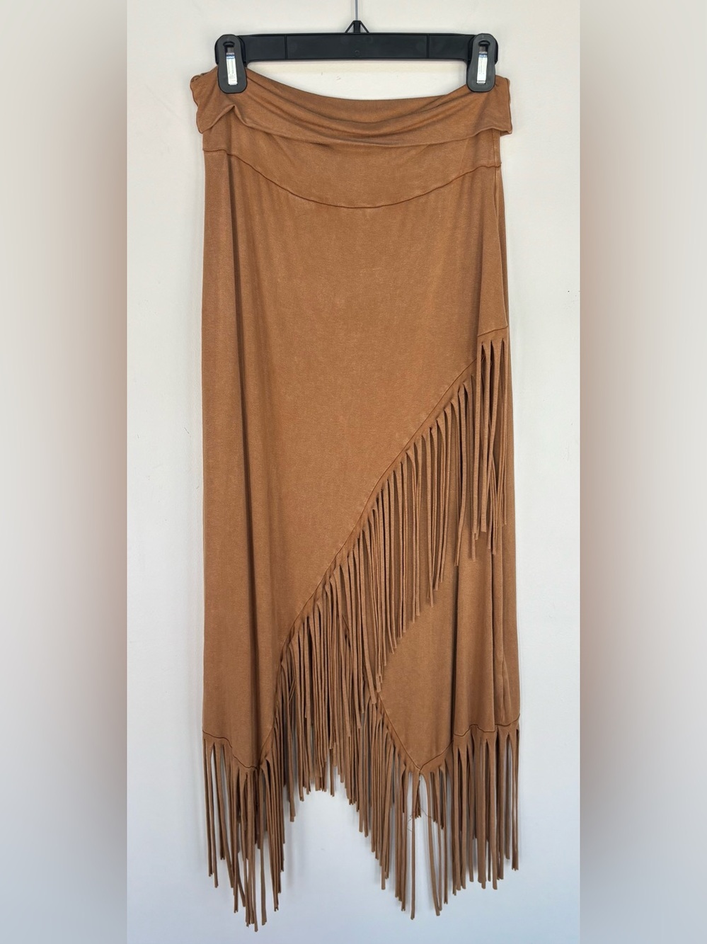 Katwalk Manhattan Beach Tan Fringe Skirt